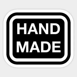 Hand Made (White Ink) Sticker